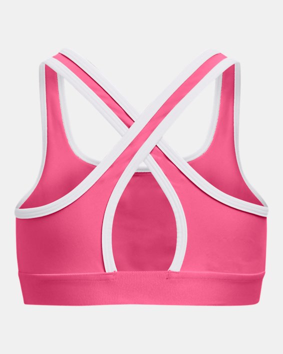 Girls' UA Crossback Graphic Sports Bra, Pink, pdpMainDesktop image number 1